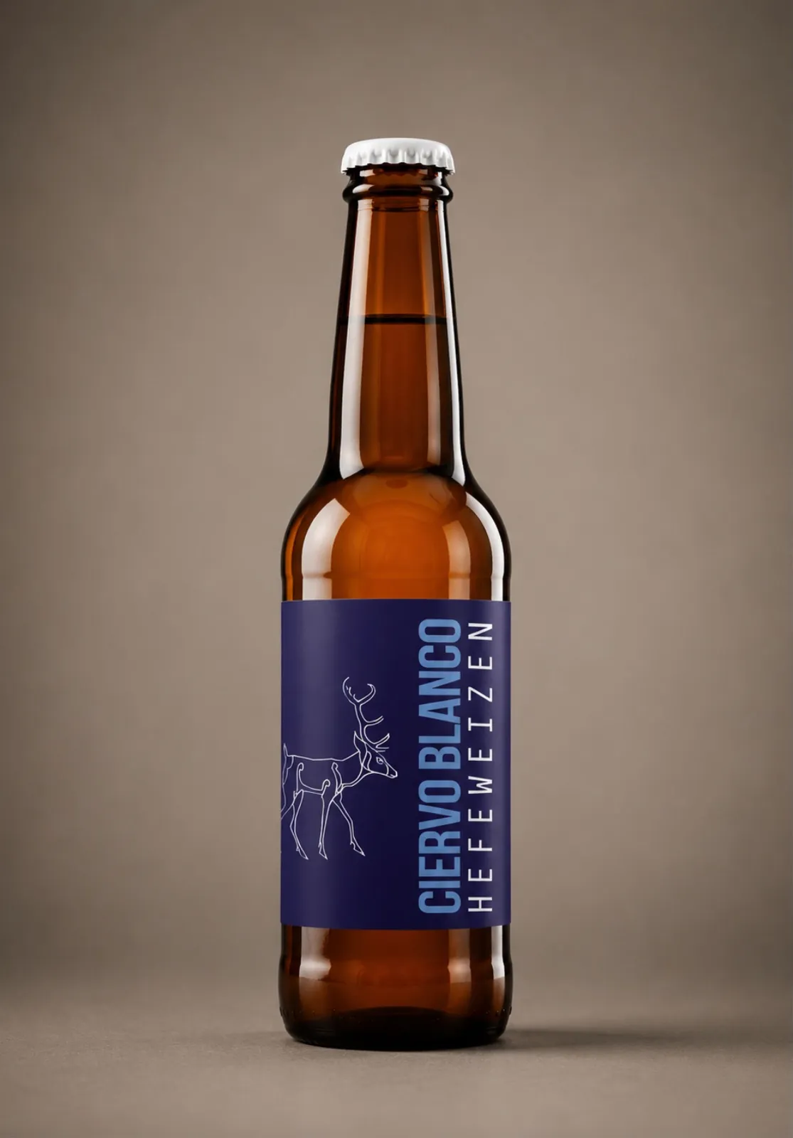 ><><CERVEZA CIERVO BLANCO - HEFEWEIZEN ALEMÁN- CLARA, 355 ml><><