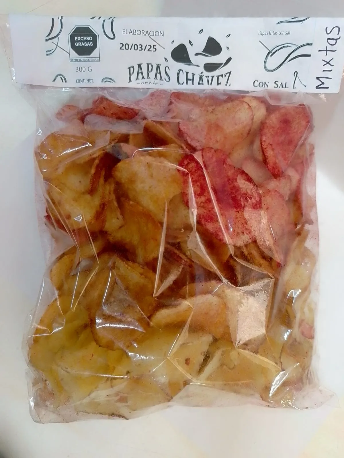 ><><PAPAS FRITAS CHÁVEZ MIXTAS, 300 G><><