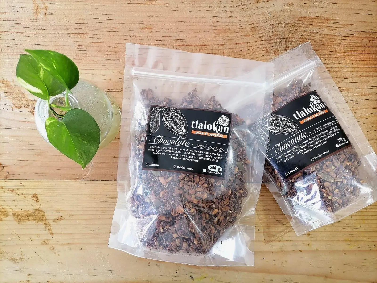 ><><GRANOLA TLALOKAN CHOCOLATE SEMI AMARGO, 250 g ><><